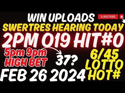 swertres hearing hot number today 9pm